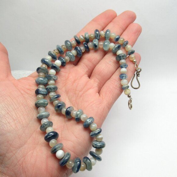 Kyanite and Botswana Agate Necklace - Picture 11 of 16
